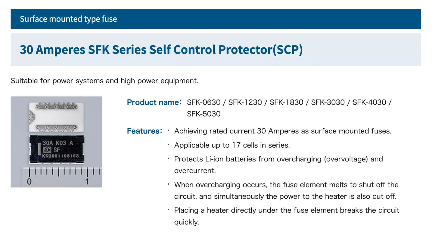 VANMOOF X3 S3 PowerBank Main 30A Fuse SFK-4030A. SMD soldering requires