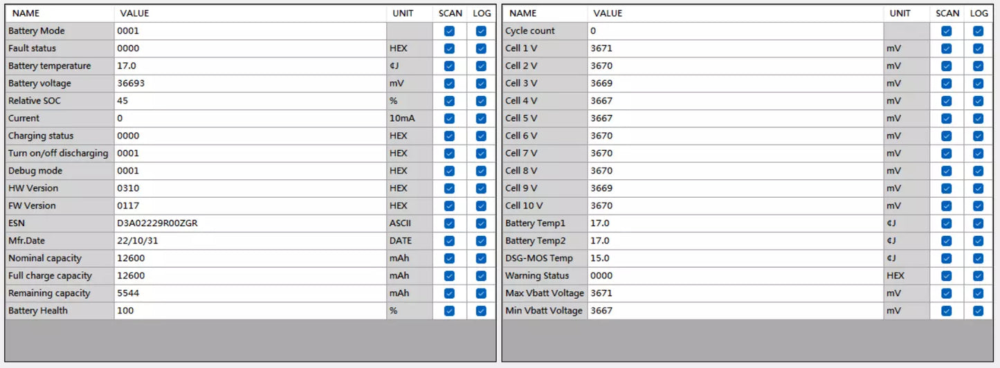 VANMOOF 36V 12.6Ah 504Wh S3 X3 Battery Health: 100%, cycle count: 0