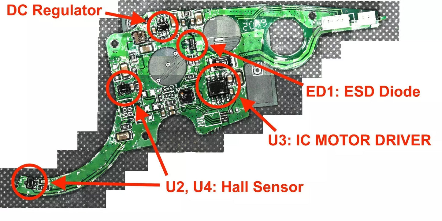 VANMOOF X3 S3 E-Shifter Repair Kit. Hall Sensor. SMD soldering requires