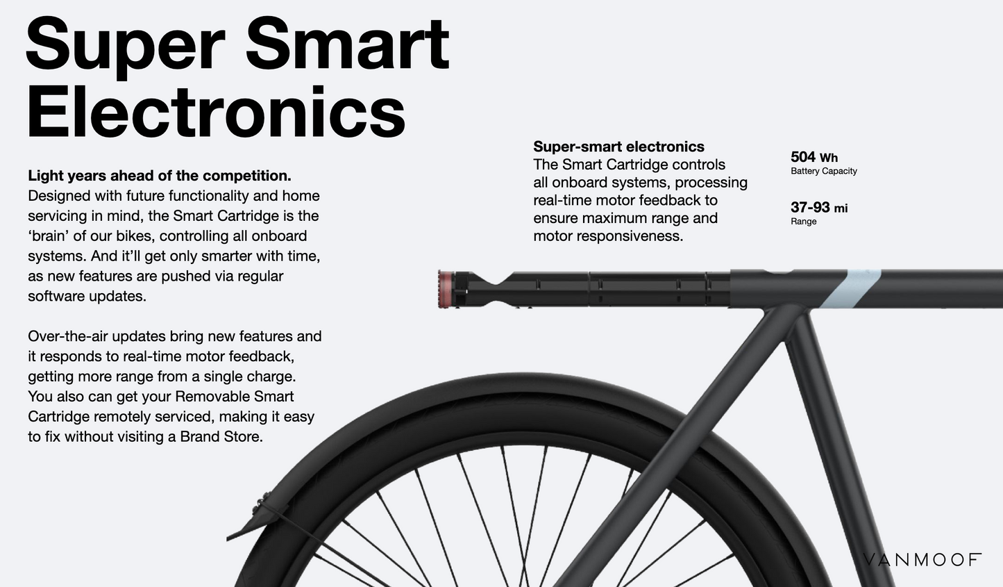 🚴 VanMoof S3, E-Bike, Dark, Apple Find My, Odometer: 1000-1500 miles. Condition: used