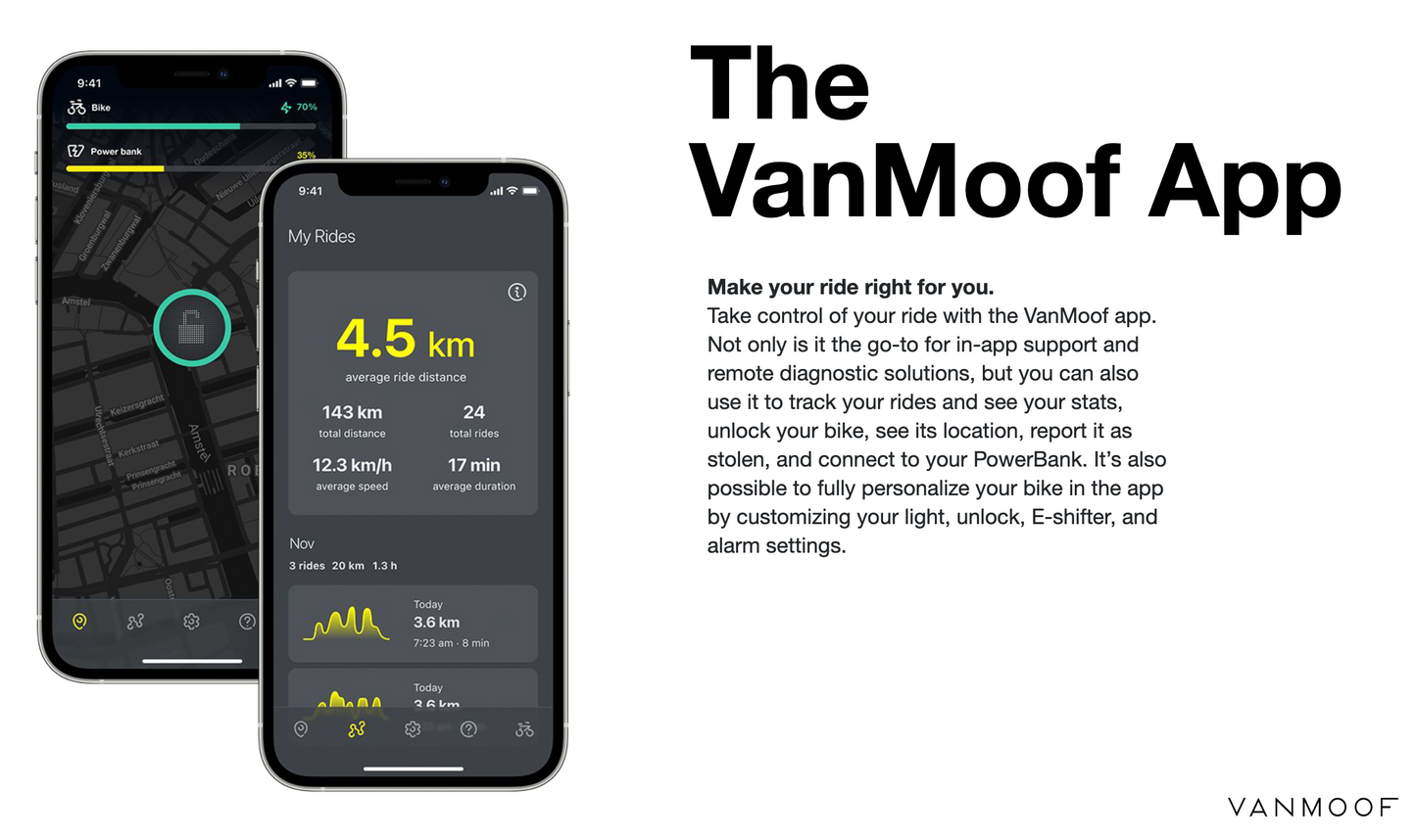 🚴 VanMoof S3, E-Bike, Dark, Apple Find My, Odometer: 1000-1500 miles. Condition: used