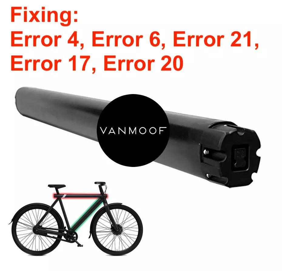VANMOOF 36V 12.6Ah 504Wh S3 X3 Battery Health: 100%, cycle count: 10-40